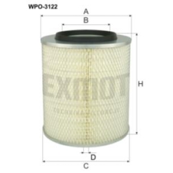 Wkład filtra powietrza WPO 3122 - Zamiennik: AF 416, P106510, C 5TZ9601A